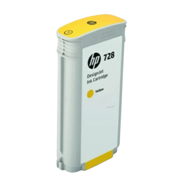 HP 728 XL gul original bläckpatron 130 ml. (F9J65A)