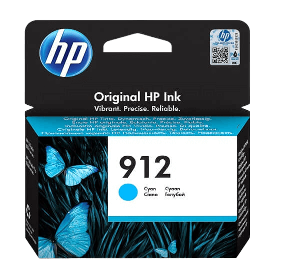 HP 912 cyan original bläckpatron 315 sider (3YL77AE)