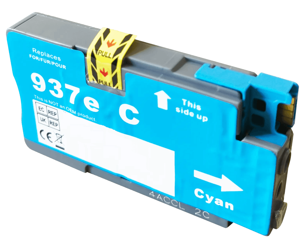 HP 937E XL cyan kompatibel bläckpatron 1650 sidor (4S6W6NE)