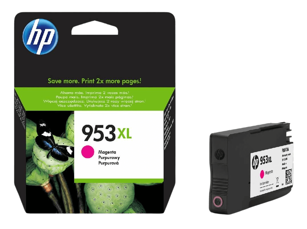 HP 953 XL magenta original bläckpatron 1450 sider (F6U17AE)