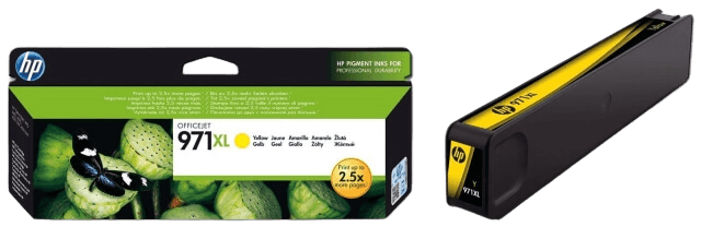 HP 971 XL gul original bläckpatron 6600 sider (CN628AE)