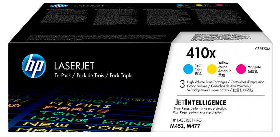 HP CF252XM XL CMY original multipack 5000 sider (410X)