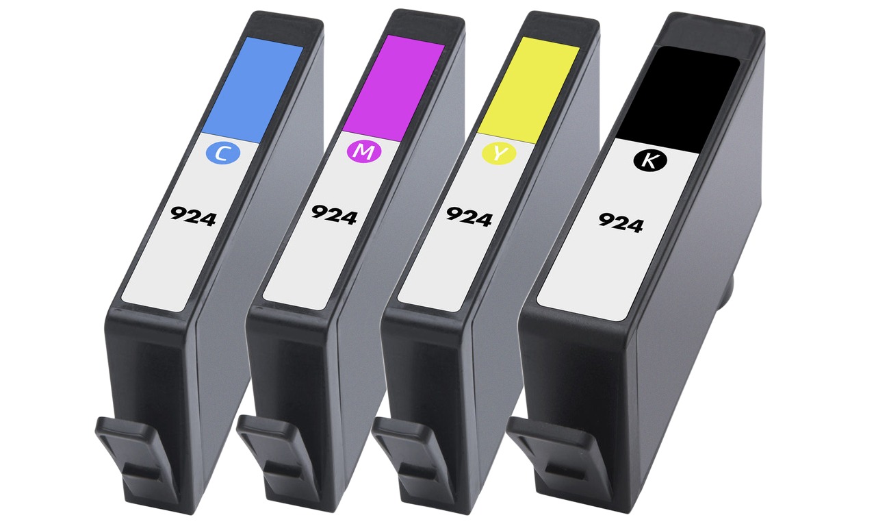 HP 924E XL 4 st. rabattpaket bläckpatron 3400 sidor - kompatibel