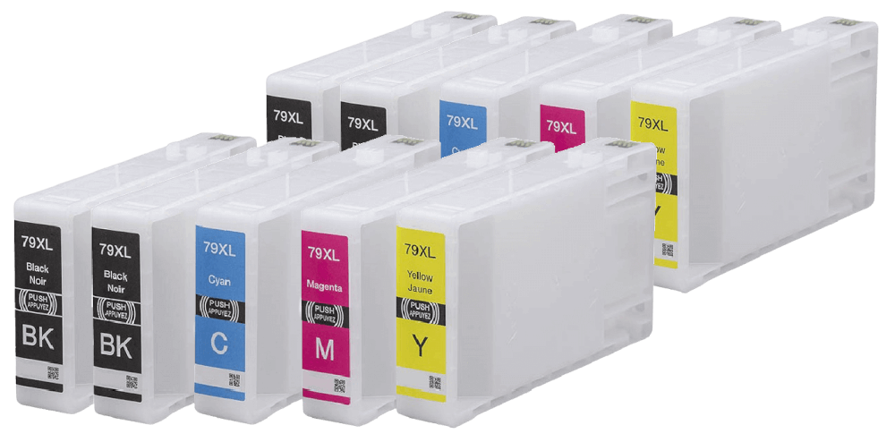 Epson 79 XL 10 stk. rabattpaket bläckpatron 440 ml. - kompatibel