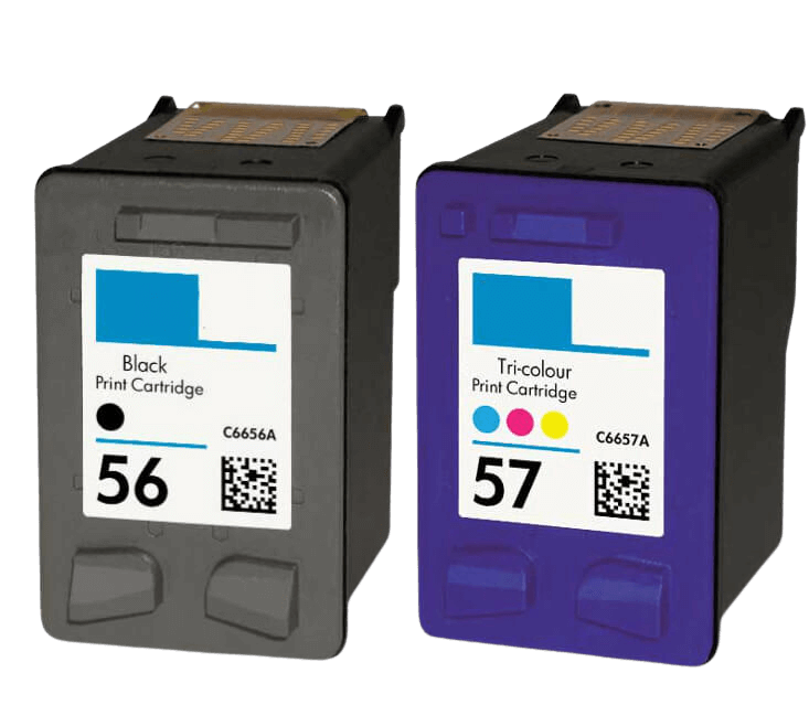 HP 56 + 57 - C6657AE XL 2 stk. rabattpaket bläckpatron 43 ml. - kompatibel