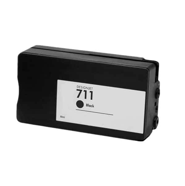 Kompatibel HP 711 svart bläckpatron 80 ml. (CZ133A)