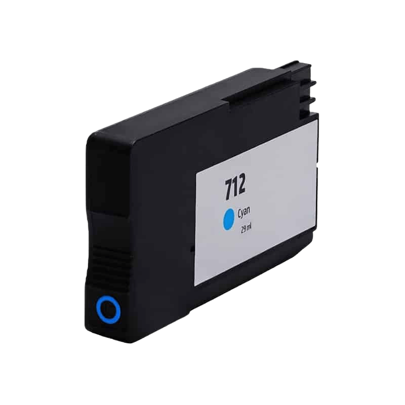 HP 712 cyan kompatibel bläckpatron 29 ml. (3ED67A)