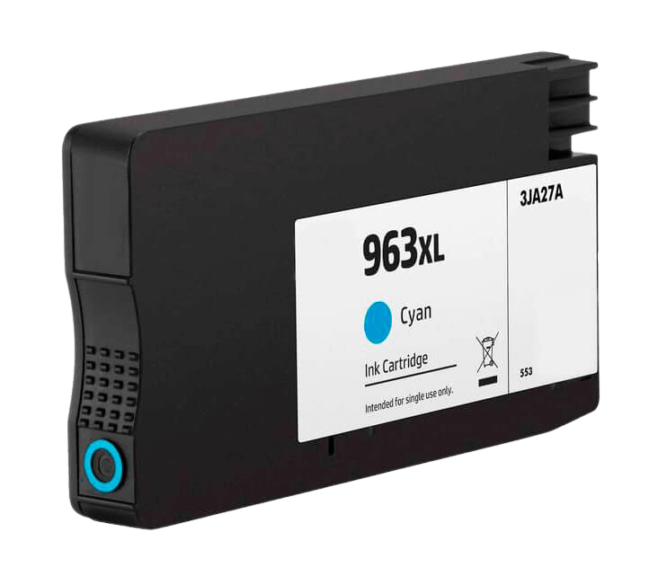 Kompatibel HP 963 XL cyan bläckpatron 25,5 ml. (3JA27AE)