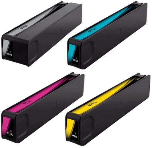 HP 970 XL 4 stk. rabattpaket bläckpatron 29000 sider - kompatibel