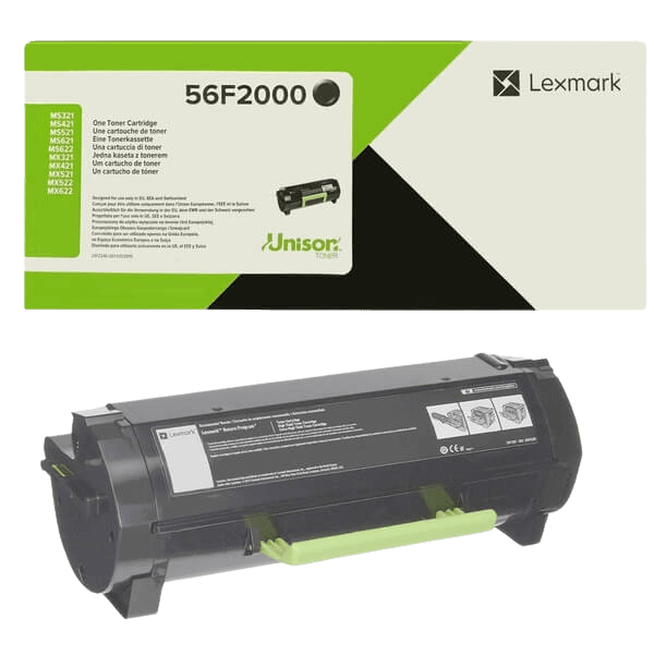 Lexmark 56F2000 svart original toner 6000 sider