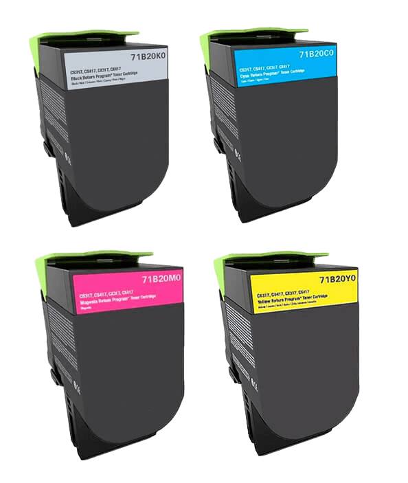 Lexmark 71B20K0 4 stk. rabattpaket toner 9900 sider - kompatibel