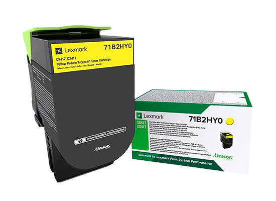 Lexmark 71B2HY0 XL gul original toner 3500 sider