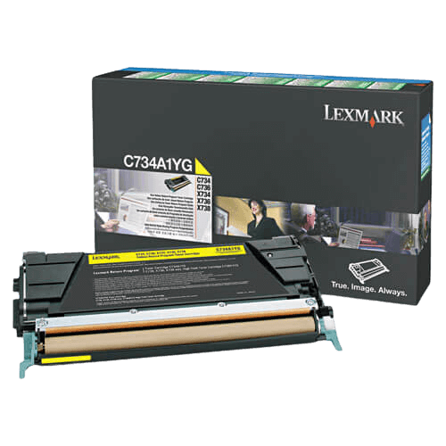 Lexmark C746 gul original toner 7000 sider (C746A3YG)