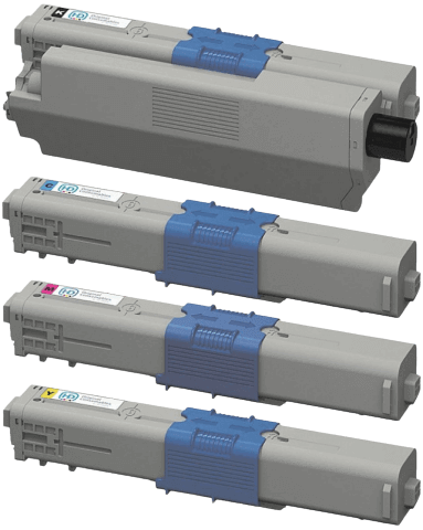 OKI 44469803 4 stk. rabattpaket toner 9500 sider - kompatibel