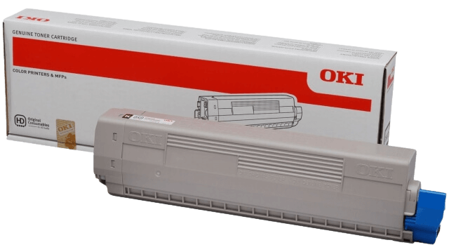 OKI C822 svart original toner 7000 sider (44844616)